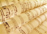 Rolled up music